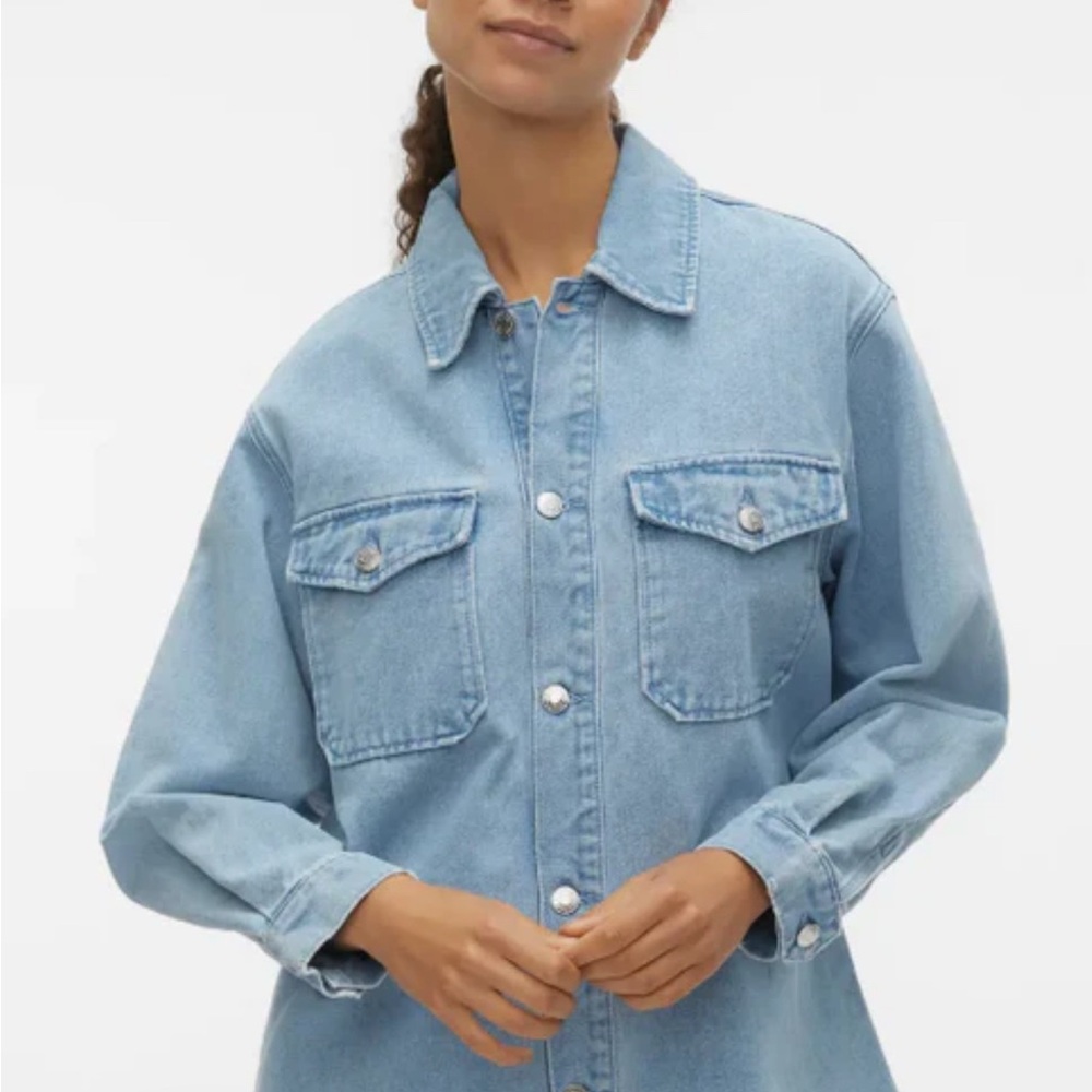 Women's Light Blue Denim Jacket Vero Moda Oversized